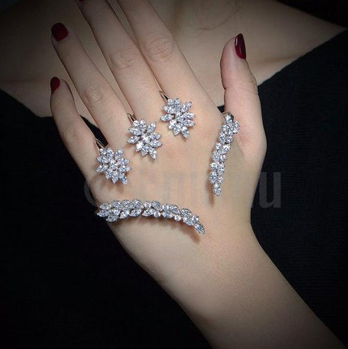 Swiss Zircon Hand Accessory or Knuckle Rings - Enumu