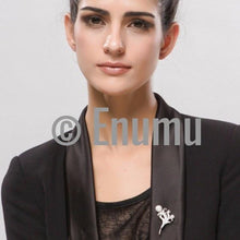 Load image into Gallery viewer, Lilly and Pearl Brooch - Enumu