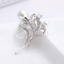 Load image into Gallery viewer, Lilly and Pearl Brooch - Enumu