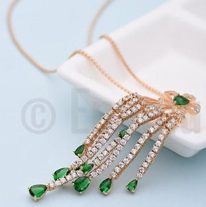 Super Big Emerald Pendant with Chain - Enumu