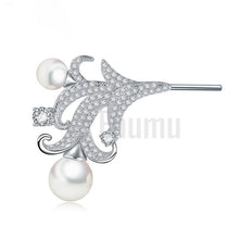 Load image into Gallery viewer, Lilly and Pearl Brooch - Enumu