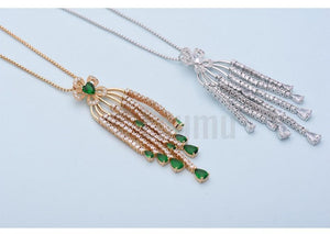 Super Big Emerald Pendant with Chain - Enumu