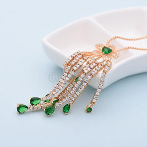 Super Big Emerald Pendant with Chain - Enumu