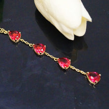 Load image into Gallery viewer, Ruby Long Pendant with Chain - Enumu