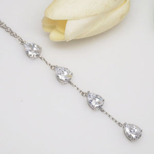 Swiss Zircon Long Pendant with Chain - Enumu