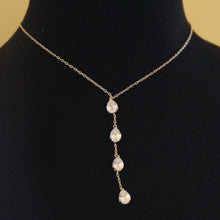 Load image into Gallery viewer, Swiss Zircon Long Pendant with Chain - Enumu