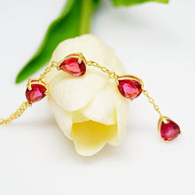Load image into Gallery viewer, Ruby Long Pendant with Chain - Enumu