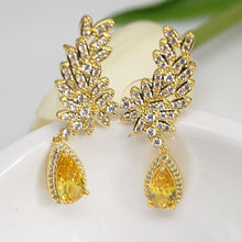 Load image into Gallery viewer, Citrine Cuffs &amp; Dangle Earrings - Enumu