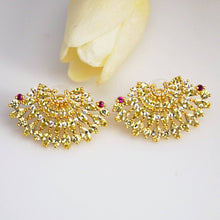 Load image into Gallery viewer, Huge Citrine Studs - Enumu