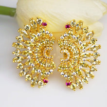 Load image into Gallery viewer, Huge Citrine Studs - Enumu
