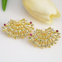 Load image into Gallery viewer, Huge Citrine Studs - Enumu