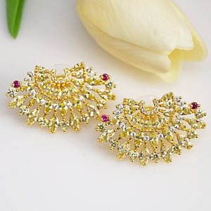 Huge Citrine Studs - Enumu