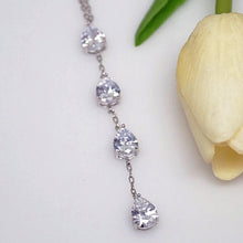 Load image into Gallery viewer, Swiss Zircon Long Pendant with Chain - Enumu