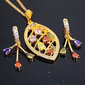 Multi Color Necklace set - Enumu