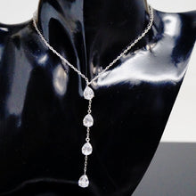 Load image into Gallery viewer, Swiss Zircon Long Pendant with Chain - Enumu
