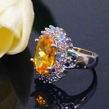 Load image into Gallery viewer, Super Big Yellow Citrine Ring - Enumu