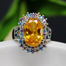 Load image into Gallery viewer, Super Big Yellow Citrine Ring - Enumu