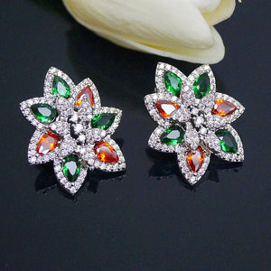 Big Orange & Green Studs - Enumu