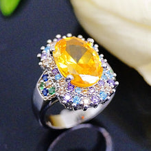 Load image into Gallery viewer, Super Big Yellow Citrine Ring - Enumu