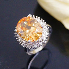 Load image into Gallery viewer, Champagne CZ Ring - Enumu