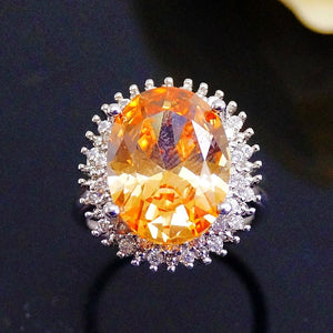 Champagne CZ Ring - Enumu