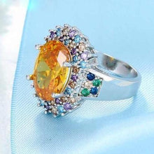 Load image into Gallery viewer, Super Big Yellow Citrine Ring - Enumu