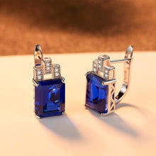 Load image into Gallery viewer, Sterling Silver Blue Sapphire Studs - Enumu