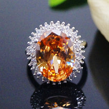 Load image into Gallery viewer, Champagne CZ Ring - Enumu