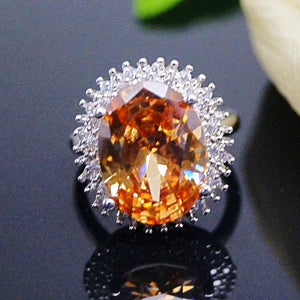 Champagne CZ Ring - Enumu