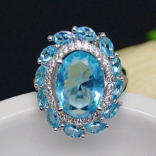 Load image into Gallery viewer, Super Big Aquamarine Ring - Enumu