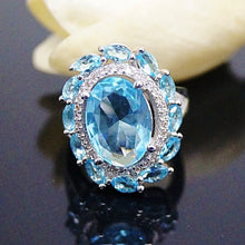 Load image into Gallery viewer, Super Big Aquamarine Ring - Enumu