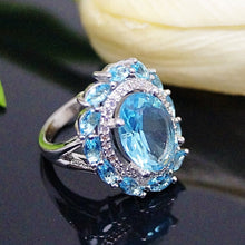 Load image into Gallery viewer, Super Big Aquamarine Ring - Enumu