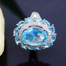 Load image into Gallery viewer, Super Big Aquamarine Ring - Enumu