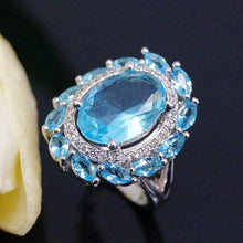 Load image into Gallery viewer, Super Big Aquamarine Ring - Enumu
