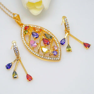 Multi Color Necklace set - Enumu