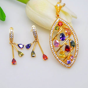 Multi Color Necklace set - Enumu
