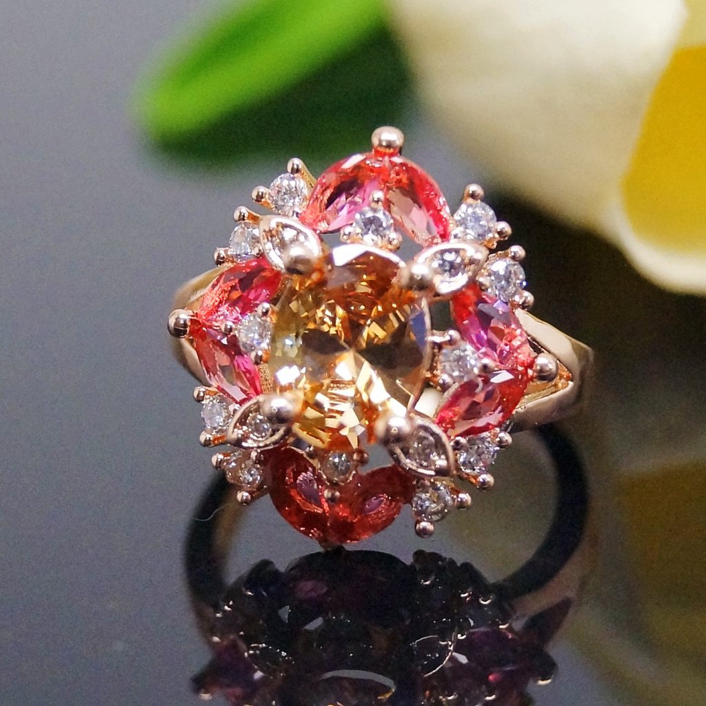 Champagne hotsell ruby ring