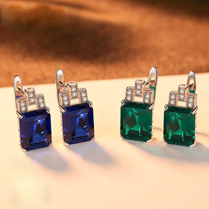 Sterling Silver Blue Sapphire Studs - Enumu