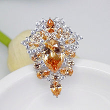 Load image into Gallery viewer, Huge Champagne Stone Ring - Enumu