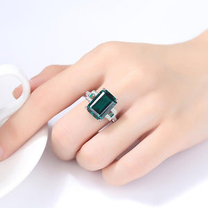 Sterling Silver Blue Sapphire Ring - Enumu
