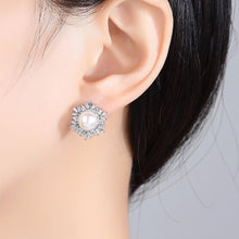 Load image into Gallery viewer, Pure 92.5 Sterling Silver Natural Pearl Studs - Enumu