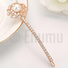Load image into Gallery viewer, Pearl and CZ Hair Clip - Enumu
